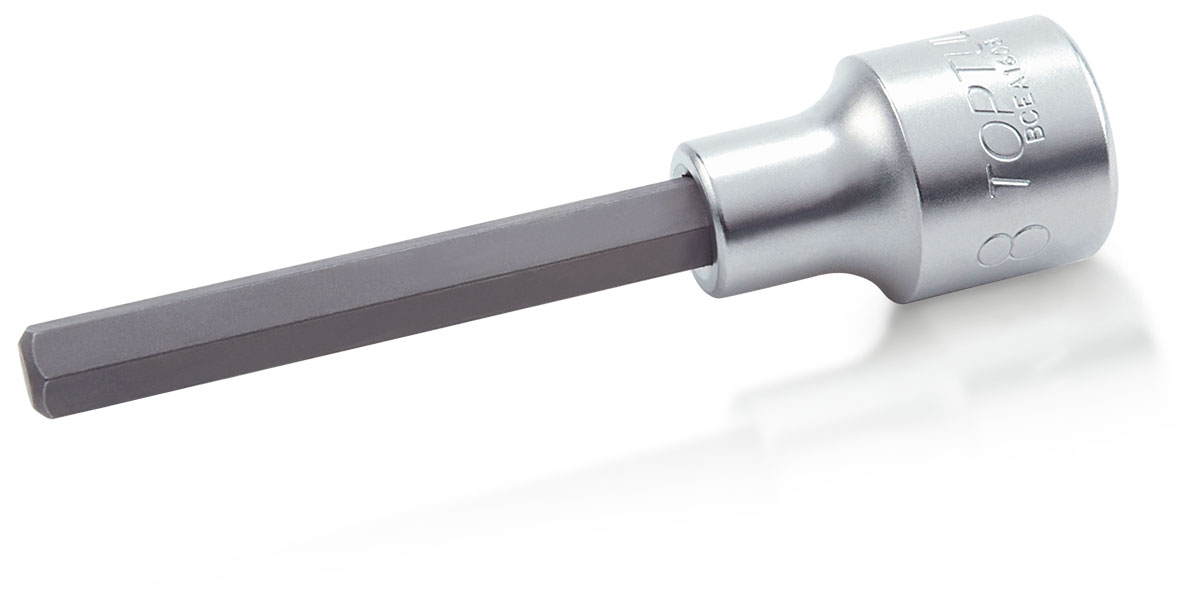 Innansexkant 1/2" langur 8mm