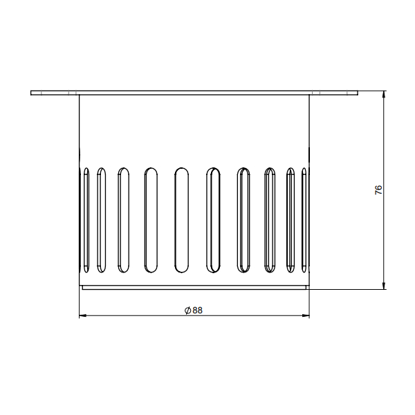 ACO Sigti fyrir H80 og H100 rennur DN110