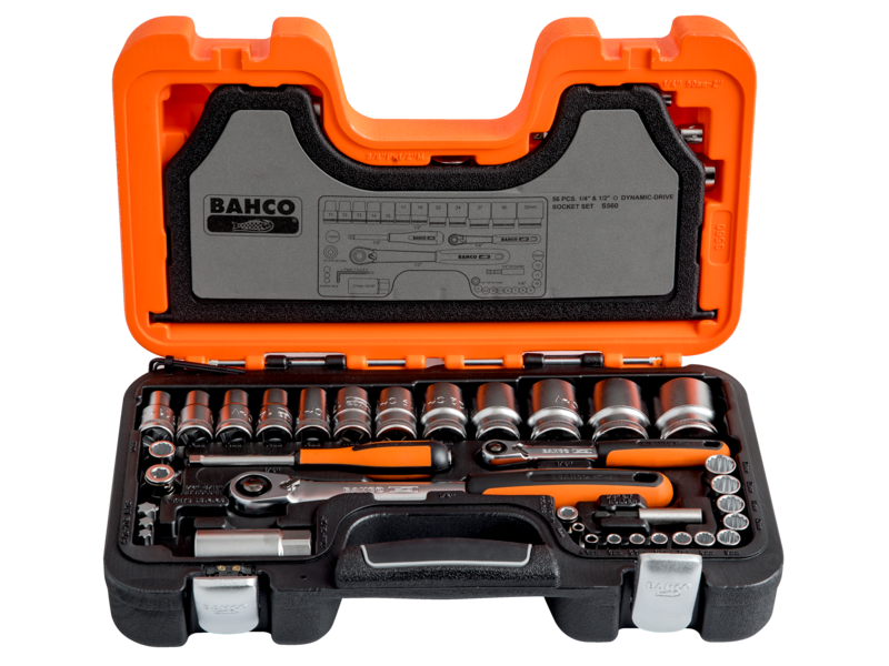 Topplyklasett 1/4" og 1/2"