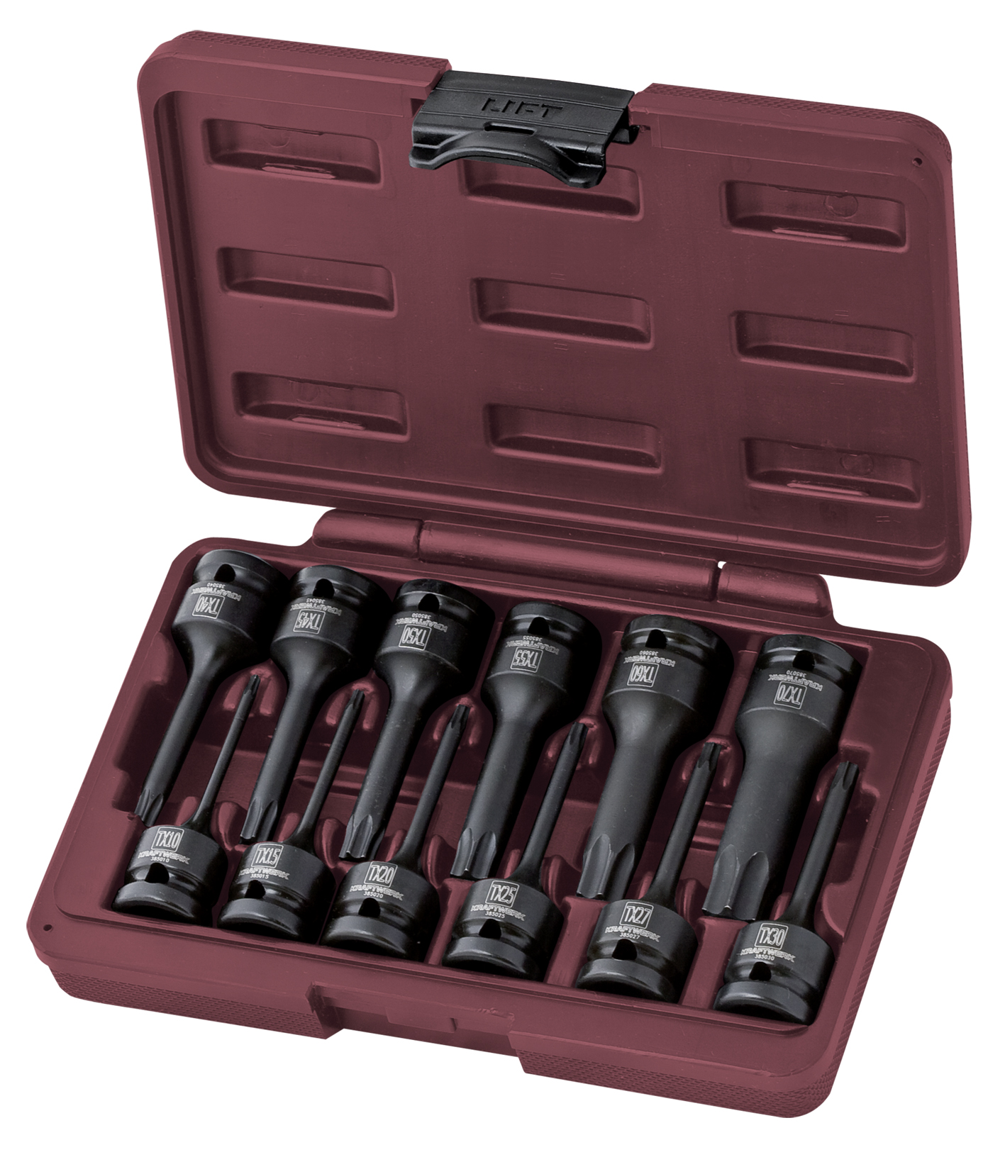 Torx sett 1/2" T10-T70 12stk