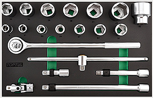 Bakki í skáp 3/4" Toppasett