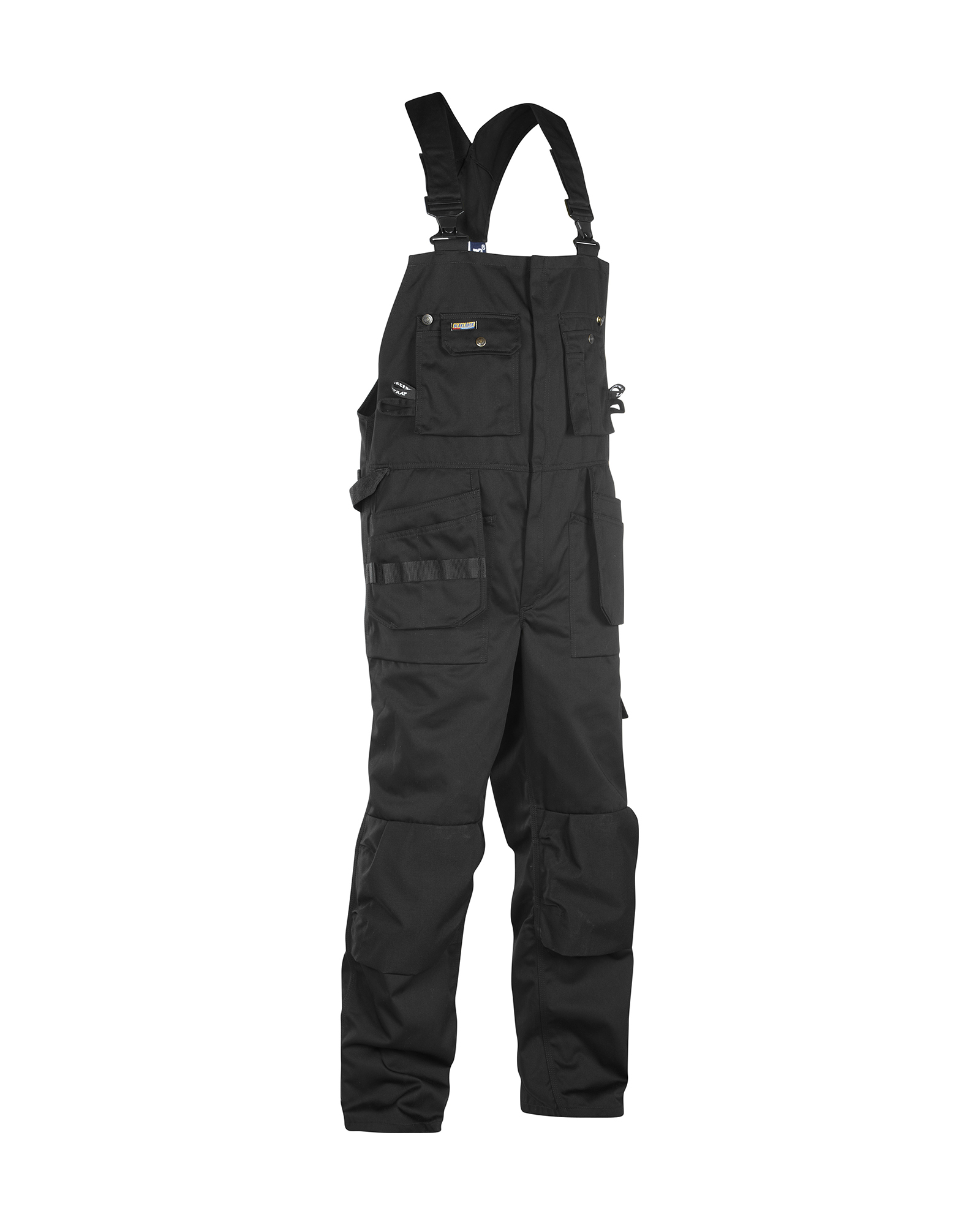 SMÍÐASMEKKBUXUR SVARTAR 48