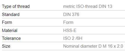 Vélsnittappi og bor saman í pakka 16mm