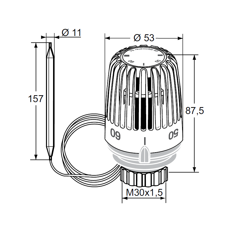 Hitanemi Heimeier 10-40°C