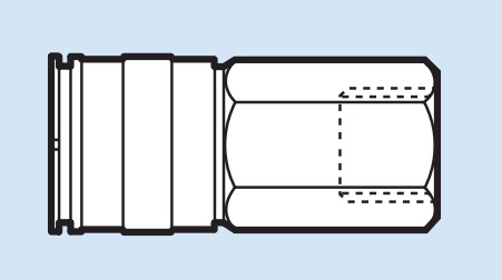 Kúpling 15 IG 1/2" F15 BSP