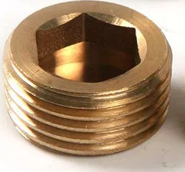 Socket Pipe plug 1/2 BSP Bras