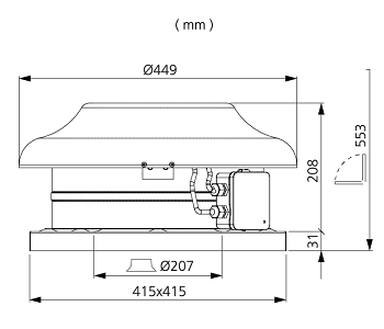 Þakblásari TKS 400 C