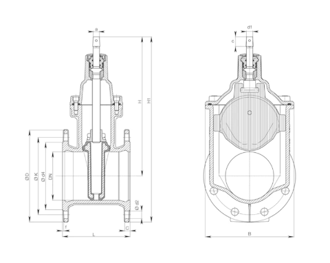 HAWLE E1 LOKI DN300 PN10
