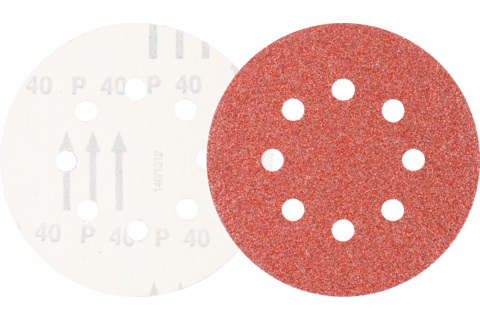 Fiberskífa 125mm 8 gata gr 40