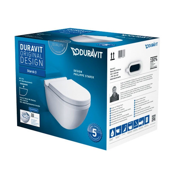 Duravit Starck 3 rimless m/hægl. setu Tilboðsverð