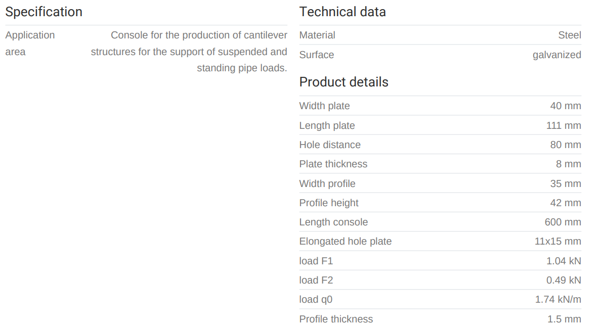 T-Knekti STEX.35/42 600mm