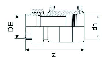 EF MÚFFUTENGI 110 PE/KOPAR