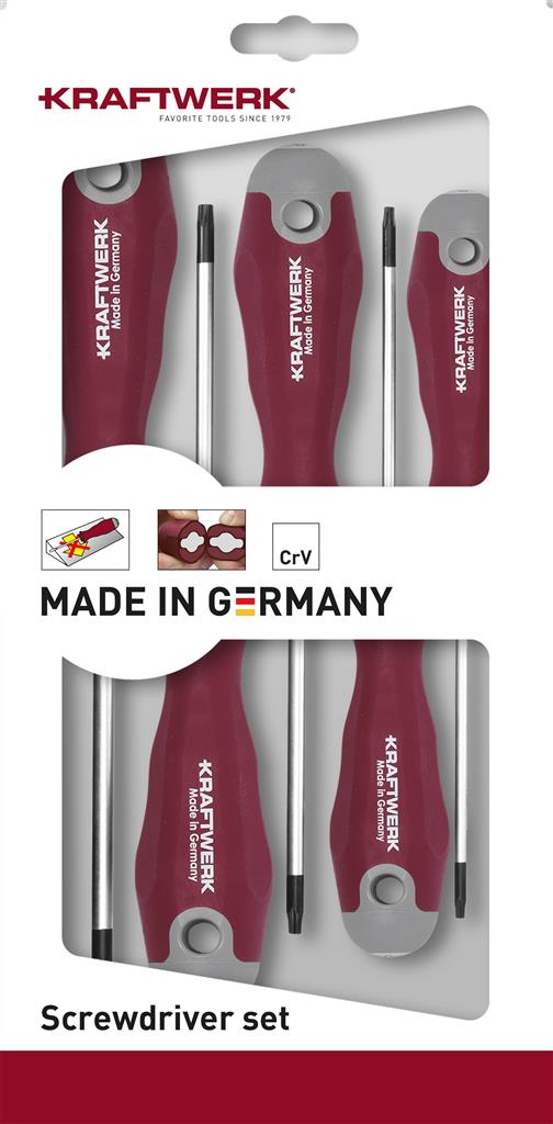 Skrúfjárnasett Pro Line 5 stk T10-15-20-25 30