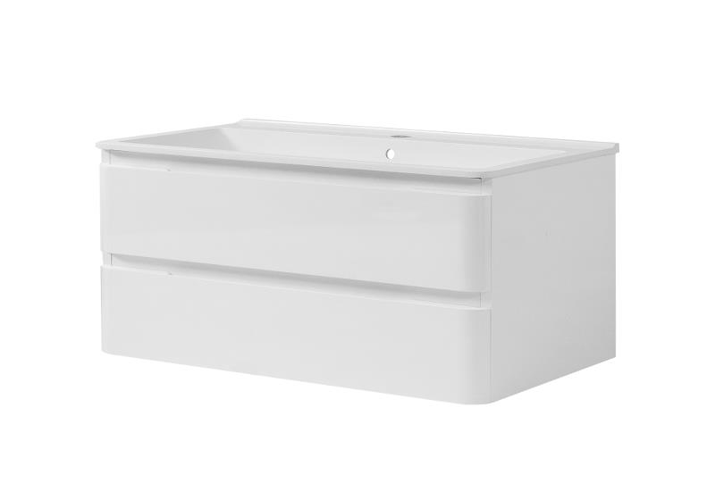 Nortiq Miami innrétting 90cm Mat-Hvít