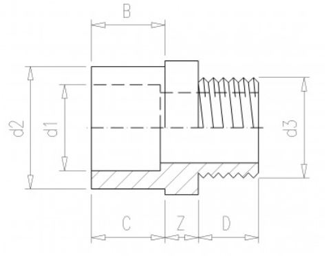 N. Tengi 63mm x 2" UPVC