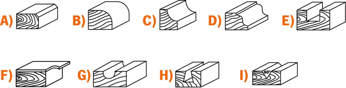 Fræsitannasett 12 stk. 8mm leggur