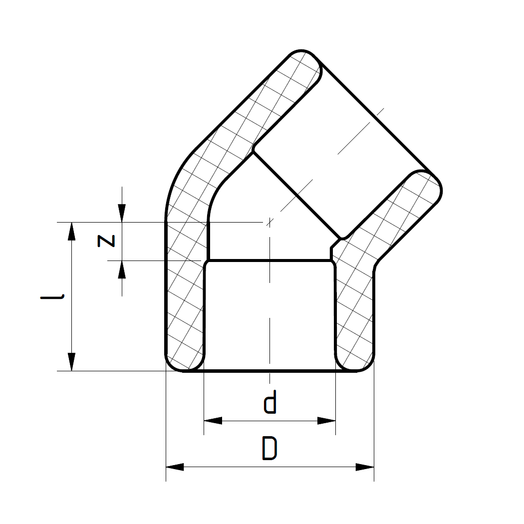 PPr FS Hálfhné 63mm Rautt