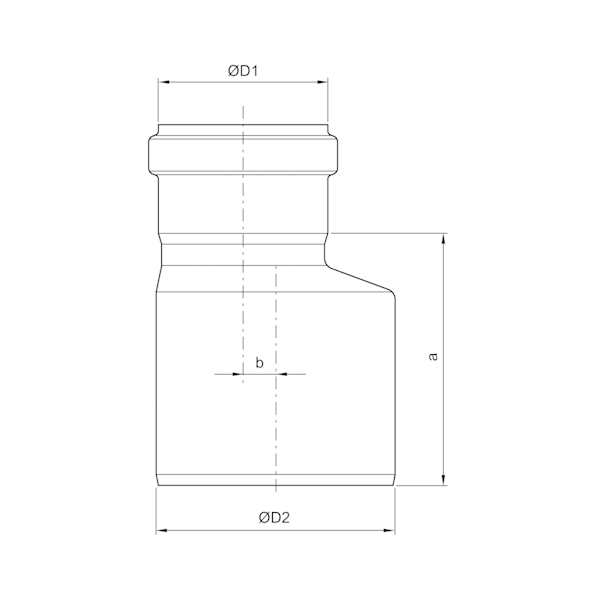 Minnkun 110/50 ryðfrí