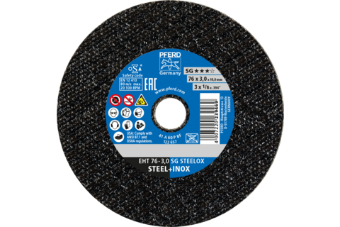 Skurðarskífa  76x3,0mm Pferd S