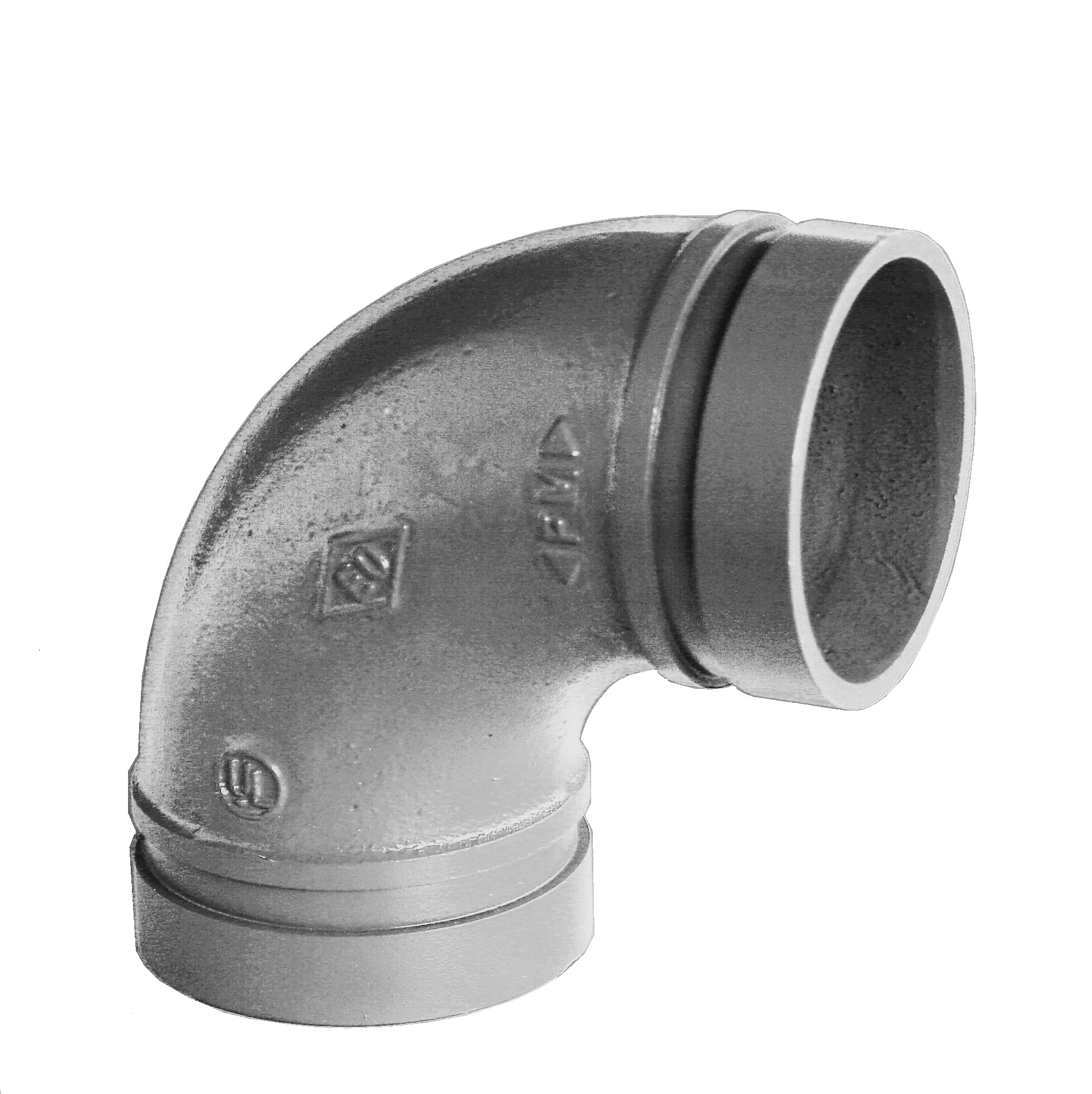 Gróp hné 4" 90ø galv (ks)