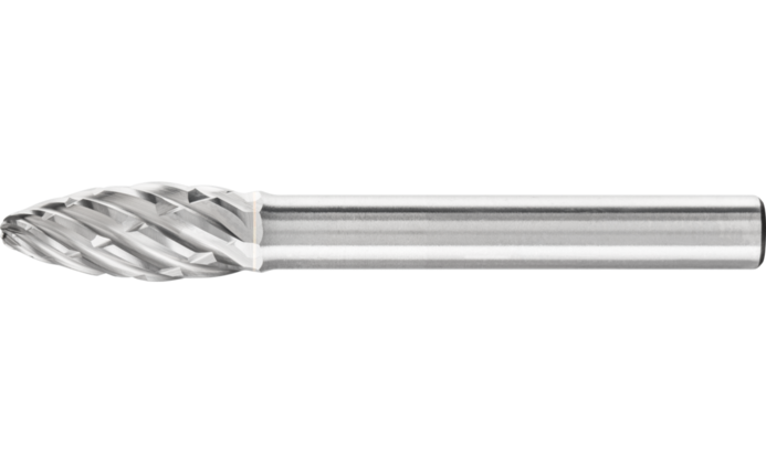 Karbítfræs H  8x20mm stál/pott