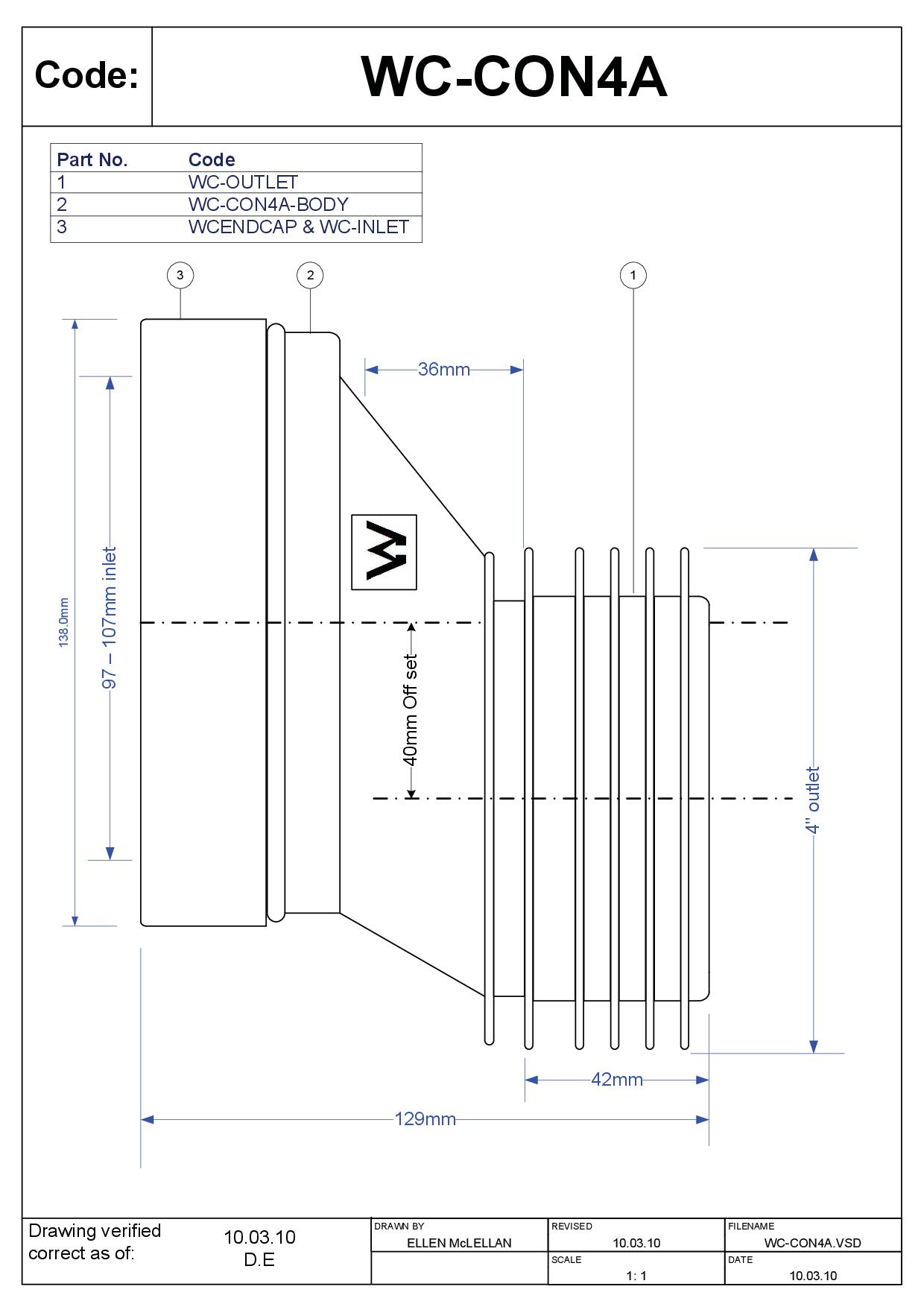 Wc hólk hjá.4cm 106 12cm CON4a
