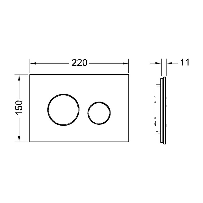 TECE LOOP Gler hnappur hvítt/hvítt
