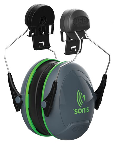 Heyrnahlífar Sonis1 (SNR 26dB) grænar f. hjálma