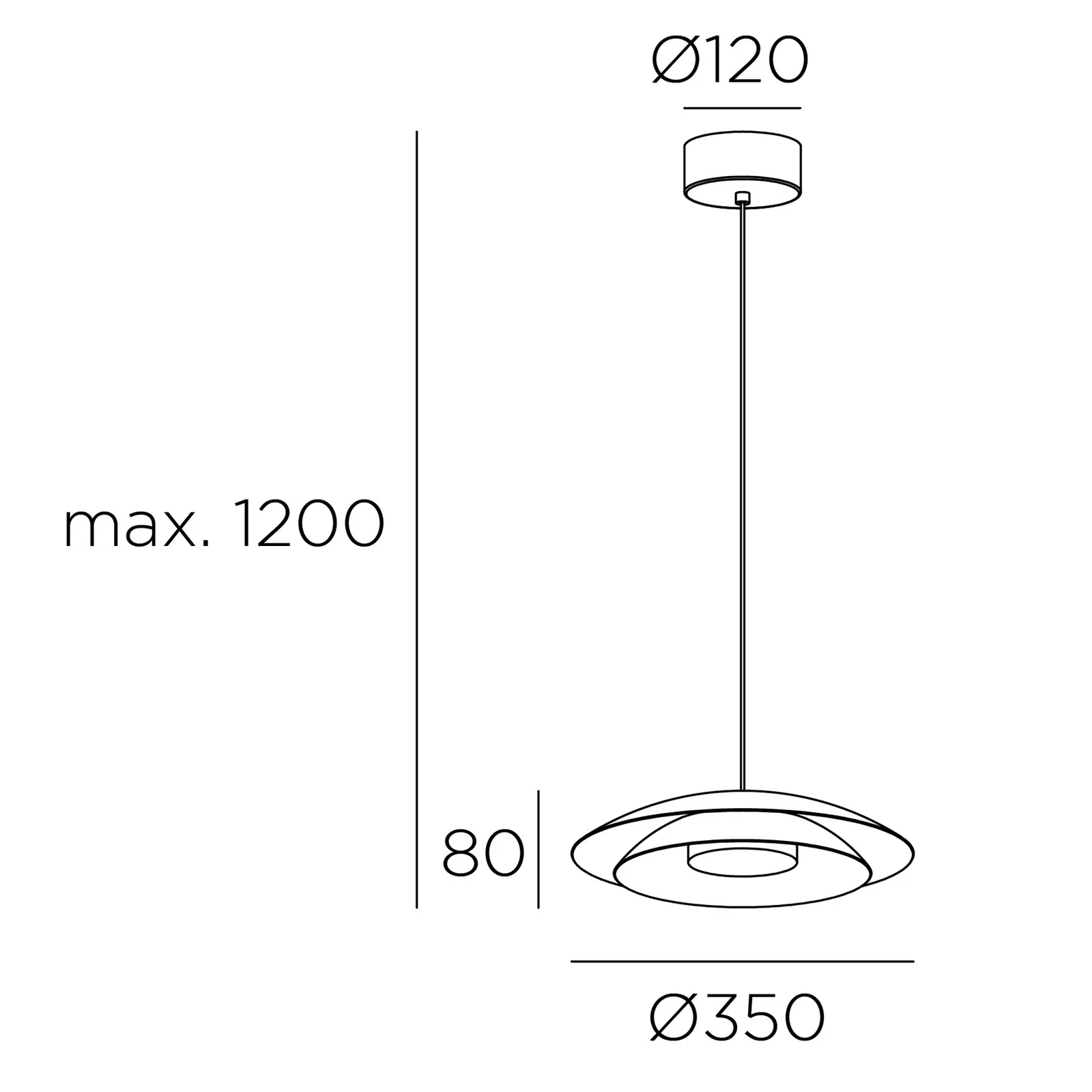 NOWAY small ljós gyllt Phase Cut Dimm