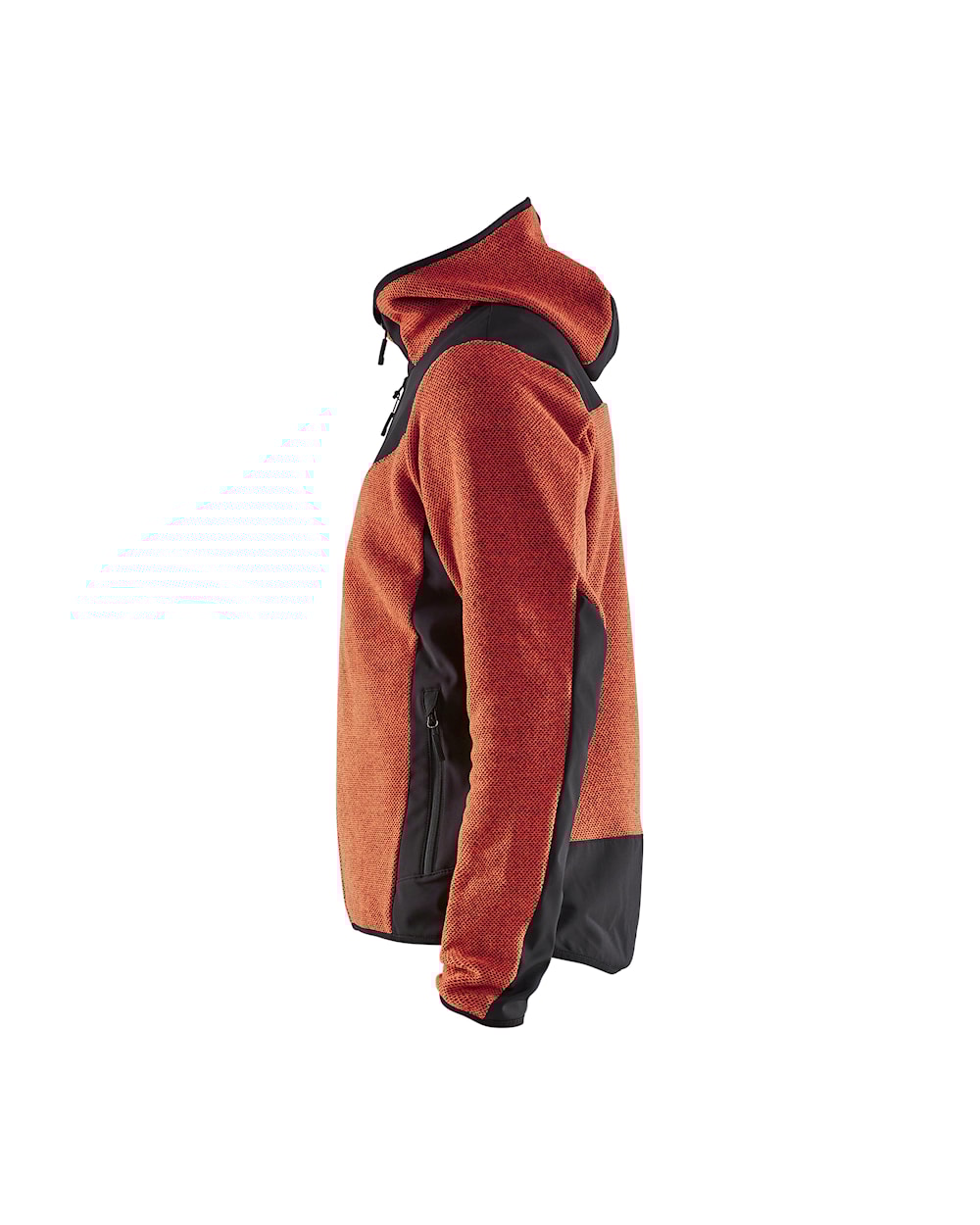 Prjónajakki m/hettu softs d.gr./black 3XL