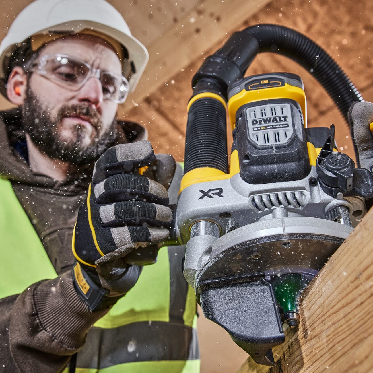 Fræsari 18V XR 8mm/12mm colletta