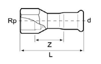 M-Tengi 42mm x 11/4" Ryðfrítt