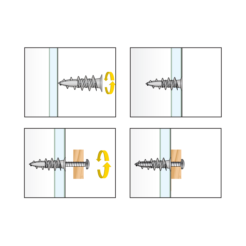 Gipsskrúfa járn 4,5-35