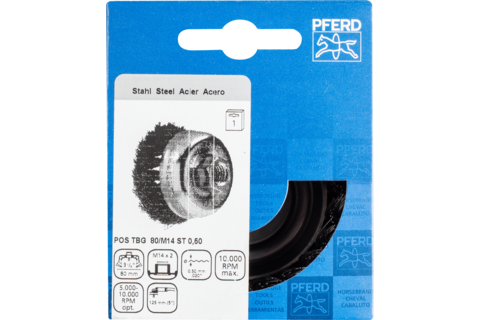 Bollavírskífa  80mm M14 Sn.