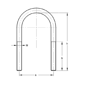 U-járn Sprinkl.2" 10 x 60mm