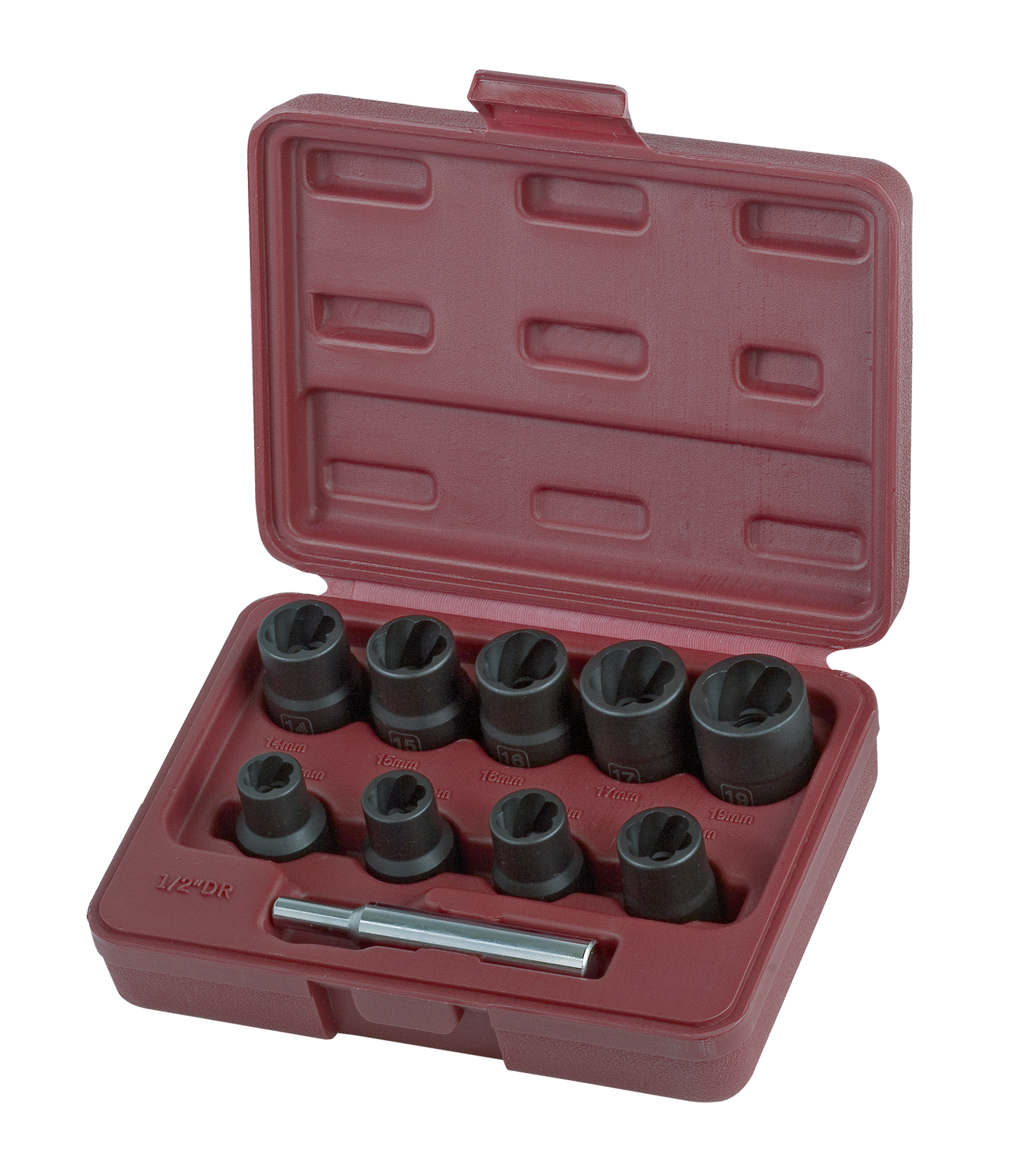 Toppasett 1/2" 10-19mm