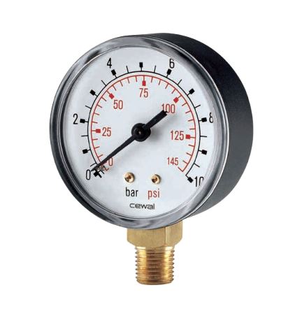 Þrýstimælir 6 Bör 63mm - Niður