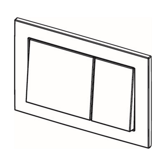 TECE Base Hnappur Tvöfaldur Króm