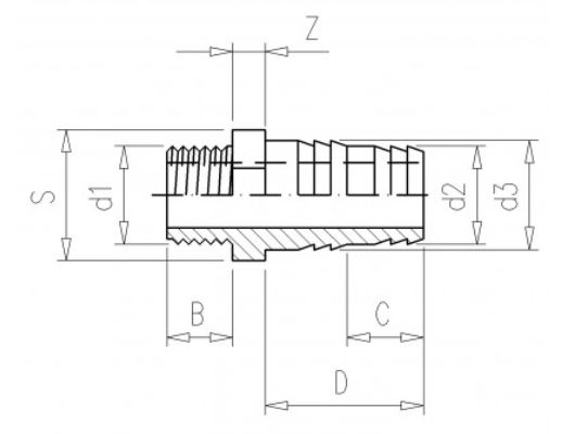 S.SLÖNGUTENGI 1/4" 12-14