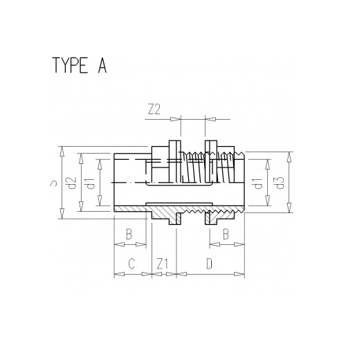 Tankatengi 25/32mm x 1" UPVC