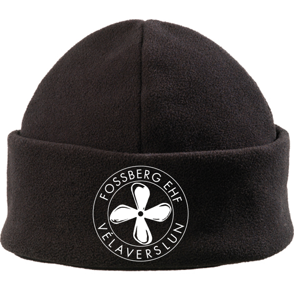 Húfa fleece "Sailor cap" svört m.logo