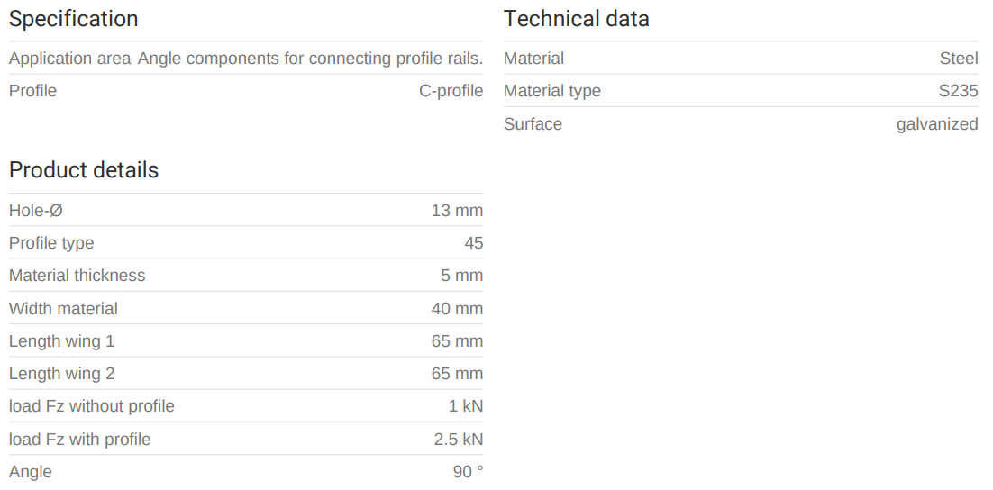 VINKILL 65/65x6 IB-402