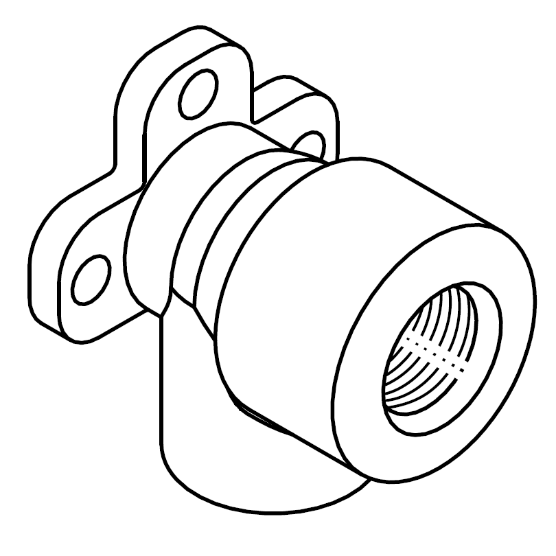 PPr FS Vegghné 25 x 3/4" Rautt