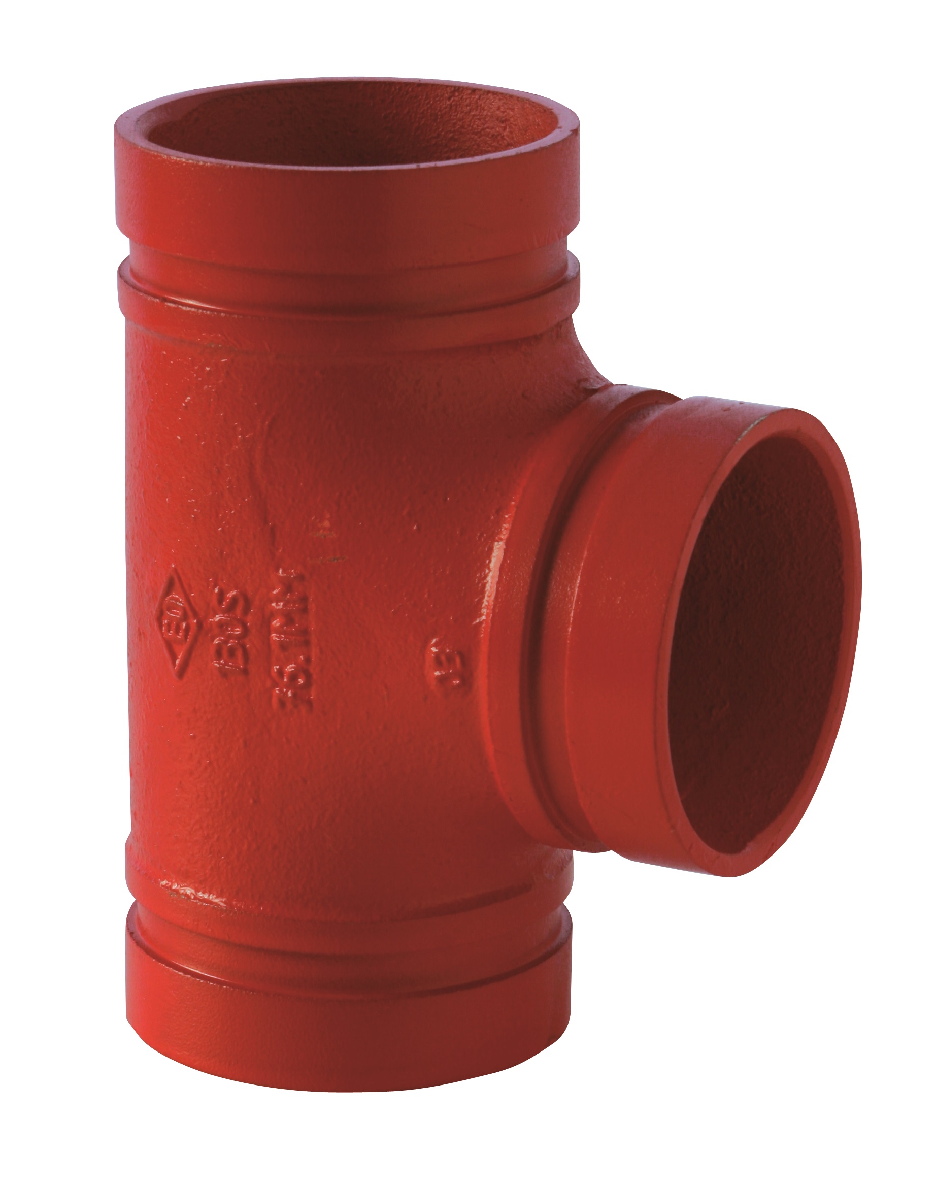 Gróp stutt té 6" rauð (ks)