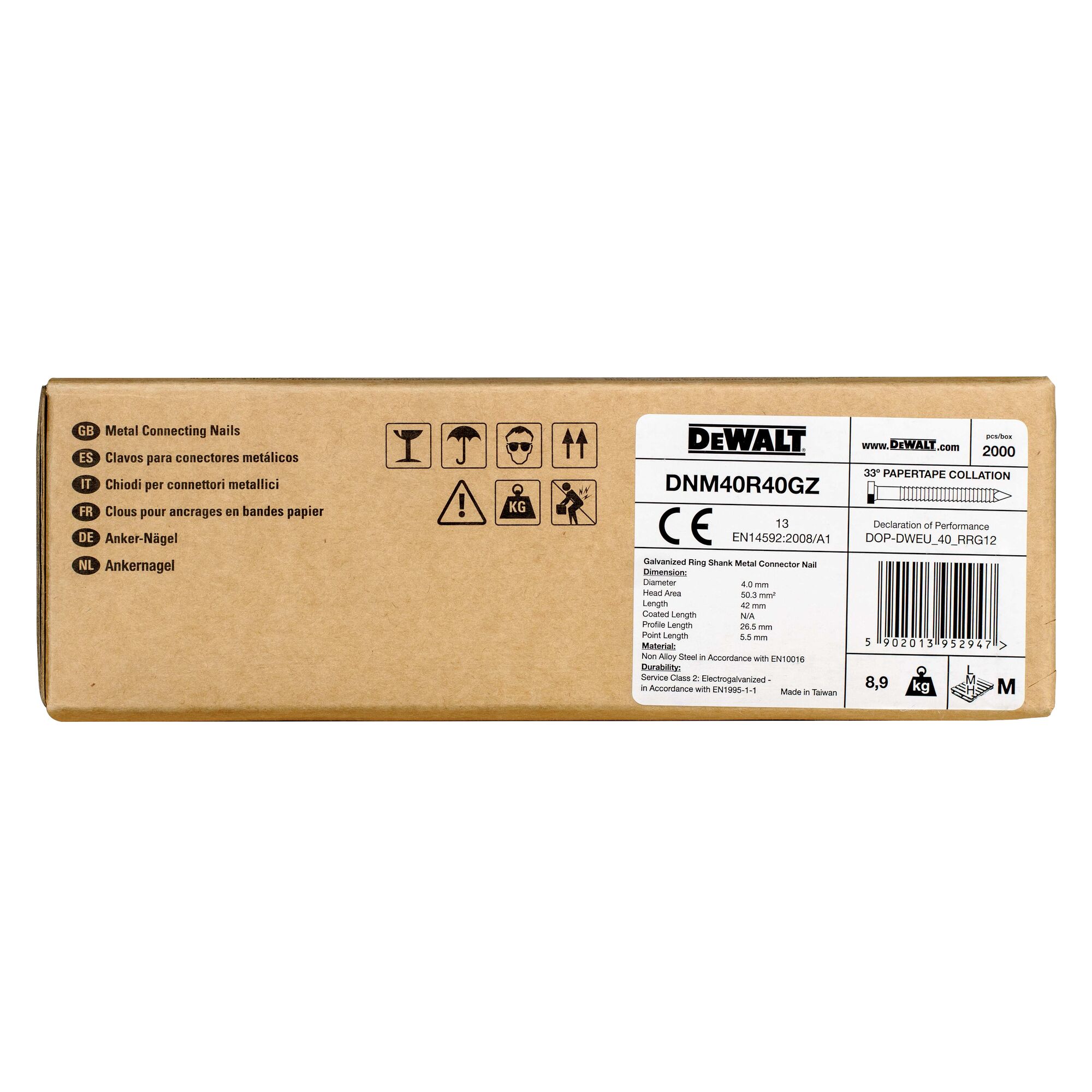 Kambsaumur 4x40mm  Galv. 2000s