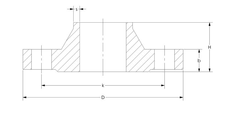 Ryðfr. Flangs 21/2" Suðu