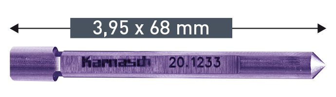 Stýripinni f.8mm kjarnab. 8-25 mm 2stk