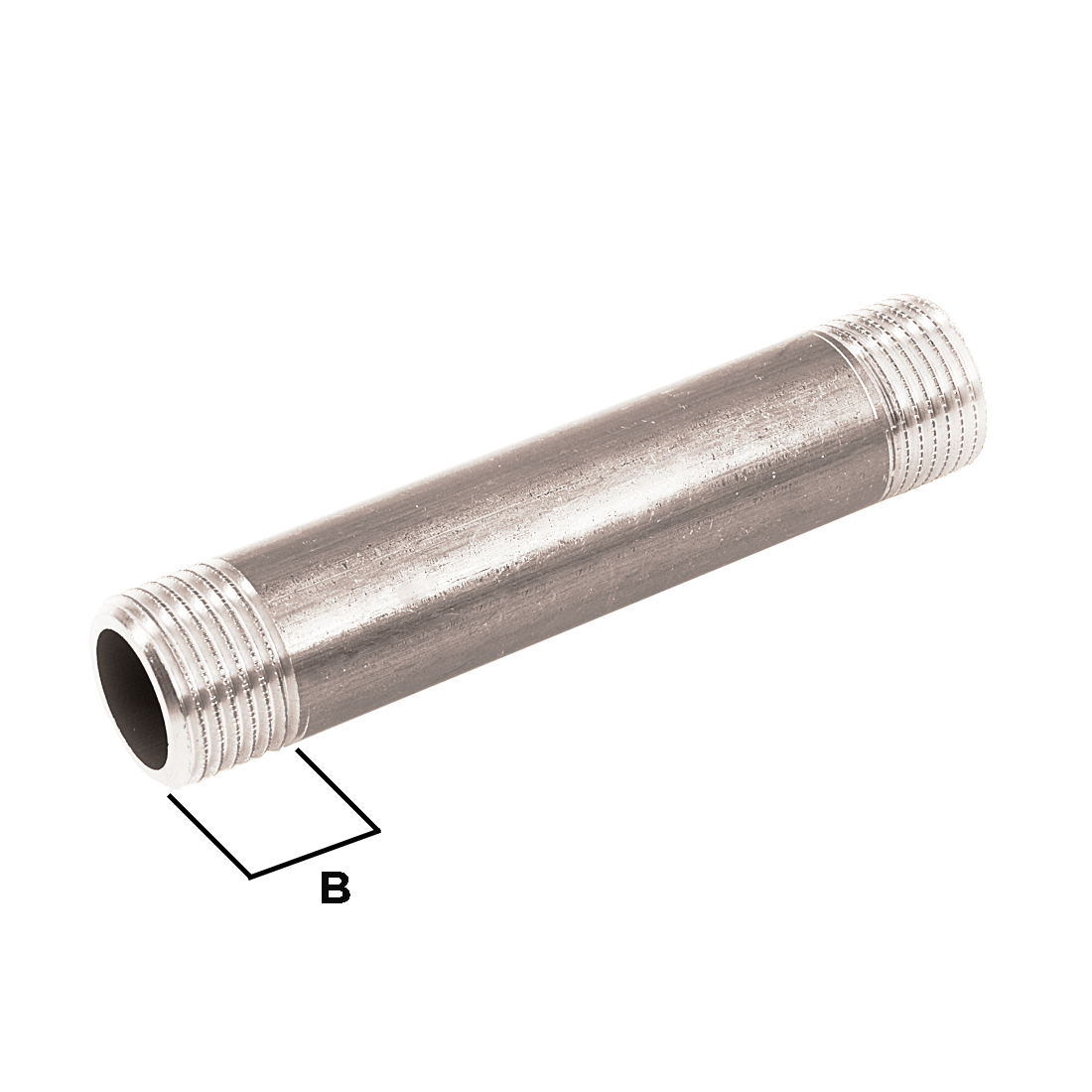 Skrúfbútur 1/2" x 60mm Króm