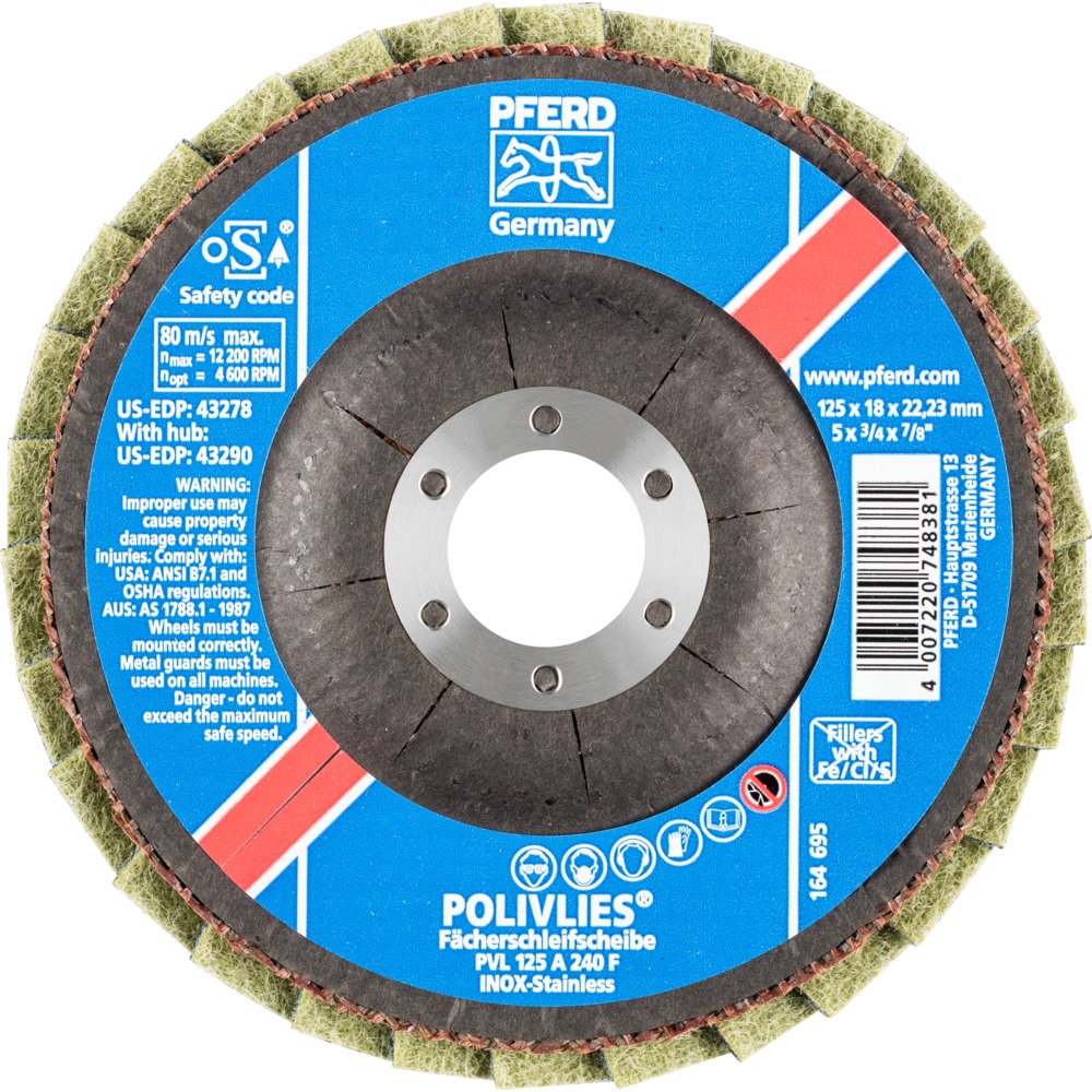 Flókaflipaskífa 125mm fín