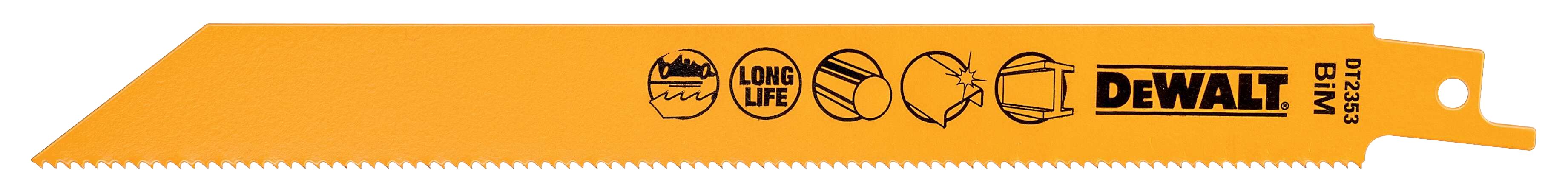 Sverðsagarblað L:203mm Stál